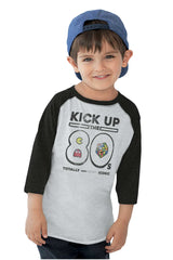 Kick Up The 80s Toddler Baseball-Direct To Garment Print-Brisco Baby
