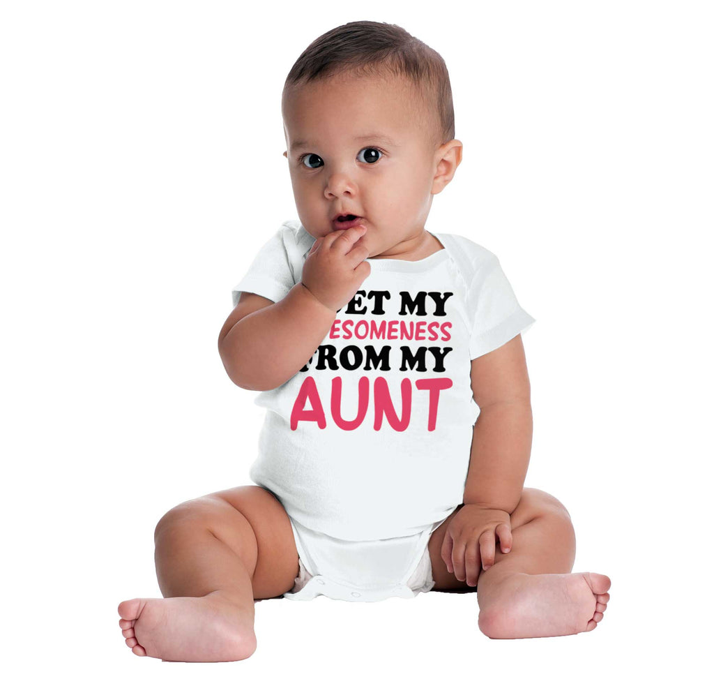 Awesomeness Auntie Romper Bodysuit-Direct To Garment Print-Brisco Baby