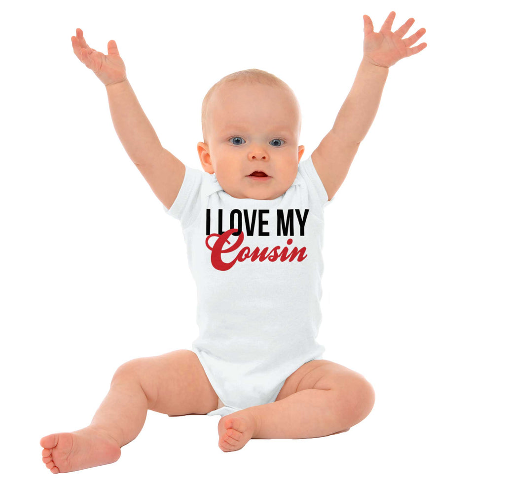Love My Cousin Romper Bodysuit-Direct To Garment Print-Brisco Baby