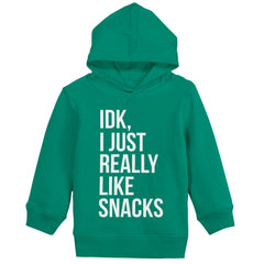 Really Like Snacks Toddler Pullover Hoodie-Direct To Garment Print-Brisco Baby