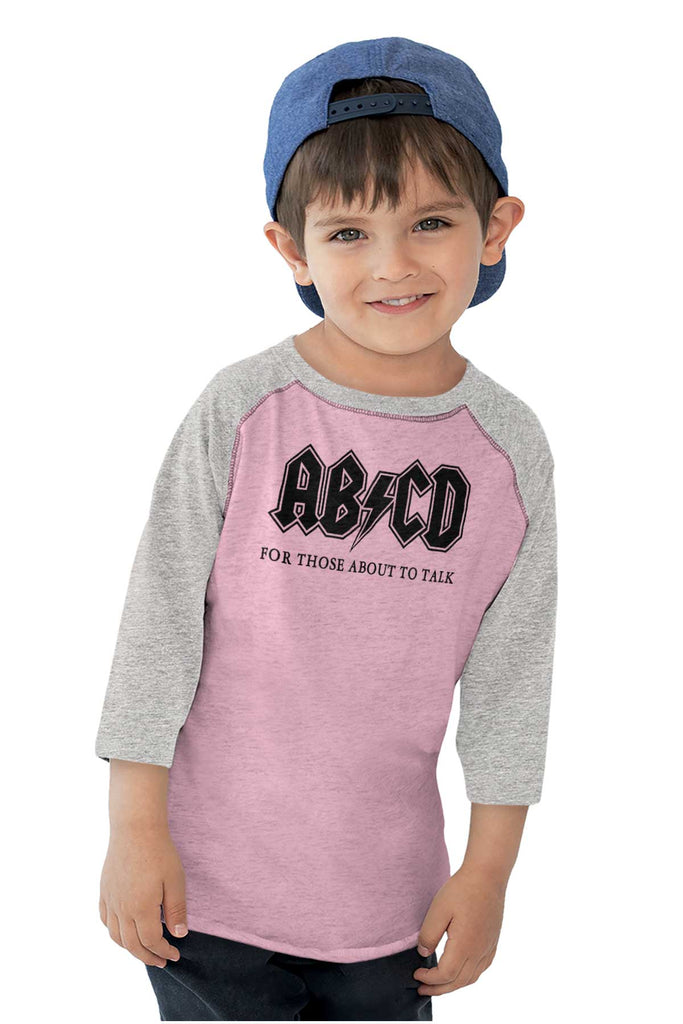 AB CD Toddler Baseball-Direct To Garment Print-Brisco Baby