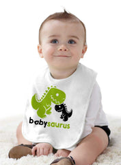 Babysaurus Rex Infant Baby Bib-Direct To Garment Print-Brisco Baby