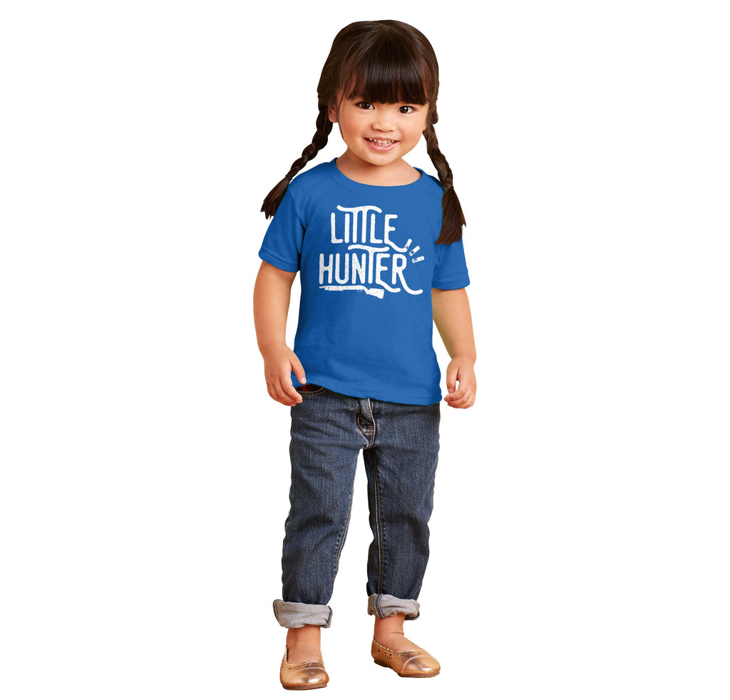 Little Hunter Gun Infant Toddler T Shirt-Direct To Garment Print-Brisco Baby