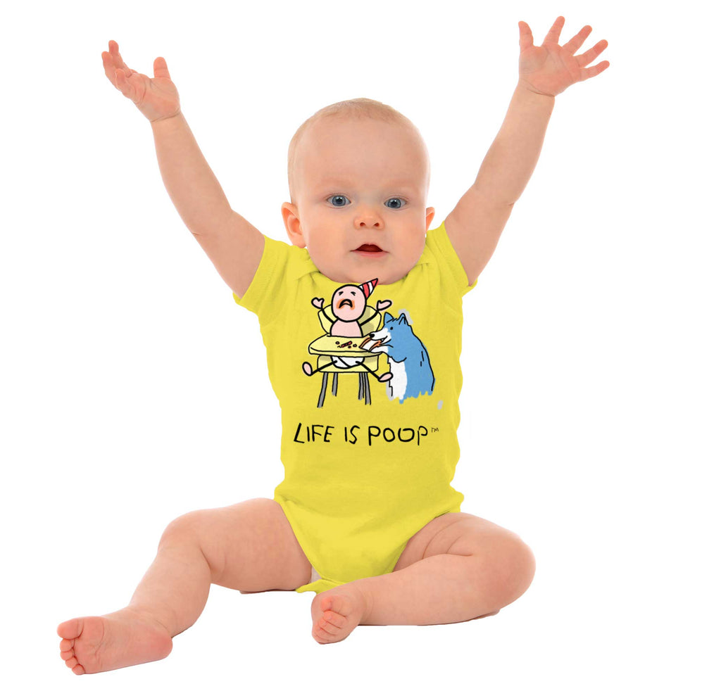 Dog Baby Food Romper Bodysuit-Direct To Garment Print-Brisco Baby