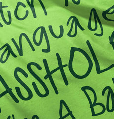 Watch The Language Romper Bodysuit-Direct To Garment Print-Brisco Baby