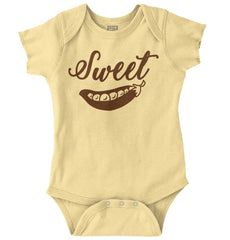 Sweet Pea Romper Bodysuit-Direct To Garment Print-Brisco Baby