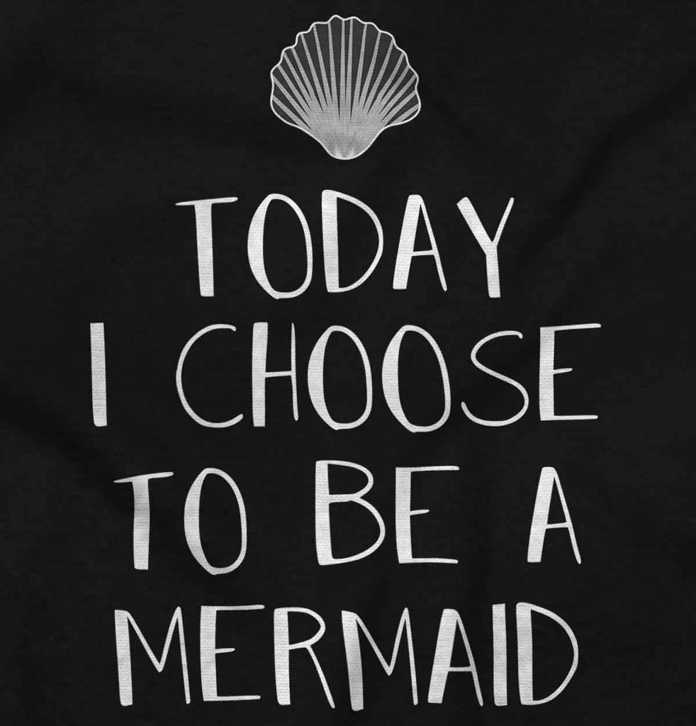 Choose To Be Mermaid Infant Baby Bib-Direct To Garment Print-Brisco Baby