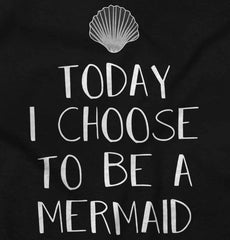 Choose To Be Mermaid Infant Baby Bib-Direct To Garment Print-Brisco Baby