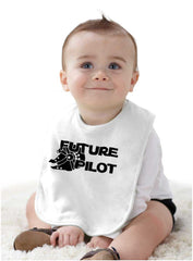 Future Pilot Infant Baby Bib-Direct To Garment Print-Brisco Baby