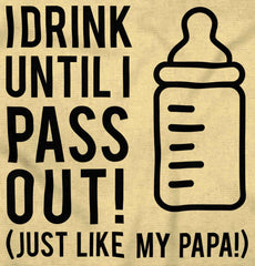 Drink Until I Pass Out Romper Bodysuit-Direct To Garment Print-Brisco Baby