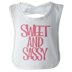 Sweet and Sassy Infant Baby Bib-Direct To Garment Print-Brisco Baby