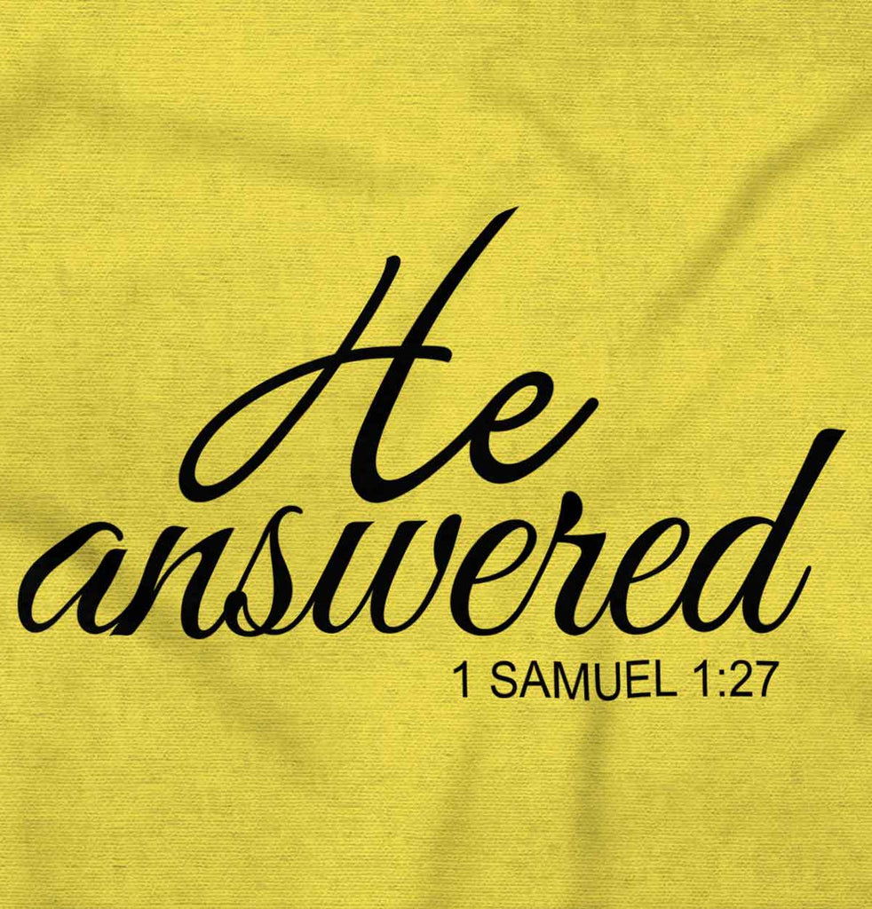 He Answered Romper Bodysuit-Direct To Garment Print-Brisco Baby