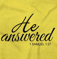 He Answered Romper Bodysuit-Direct To Garment Print-Brisco Baby