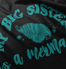 Big Sister Is A Mermaid Infant Baby Bib-Direct To Garment Print-Brisco Baby