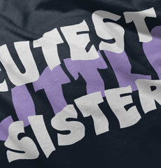 Cutest Little Sister Romper Bodysuit-Direct To Garment Print-Brisco Baby