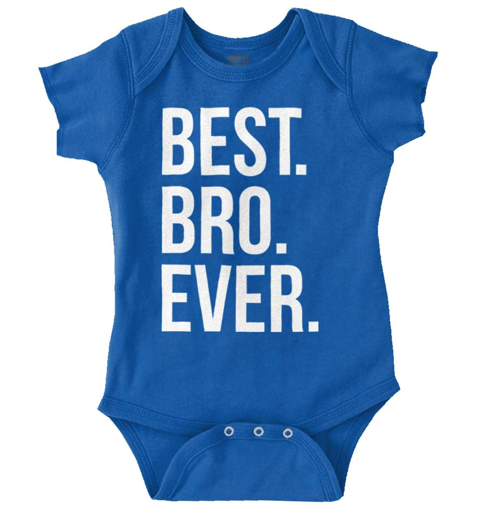 Best Bro Ever Romper Bodysuit-Direct To Garment Print-Brisco Baby