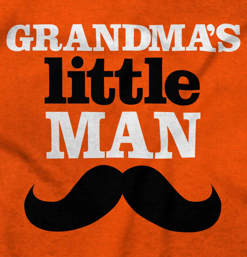 Grandmas Little Man Romper Bodysuit-Direct To Garment Print-Brisco Baby