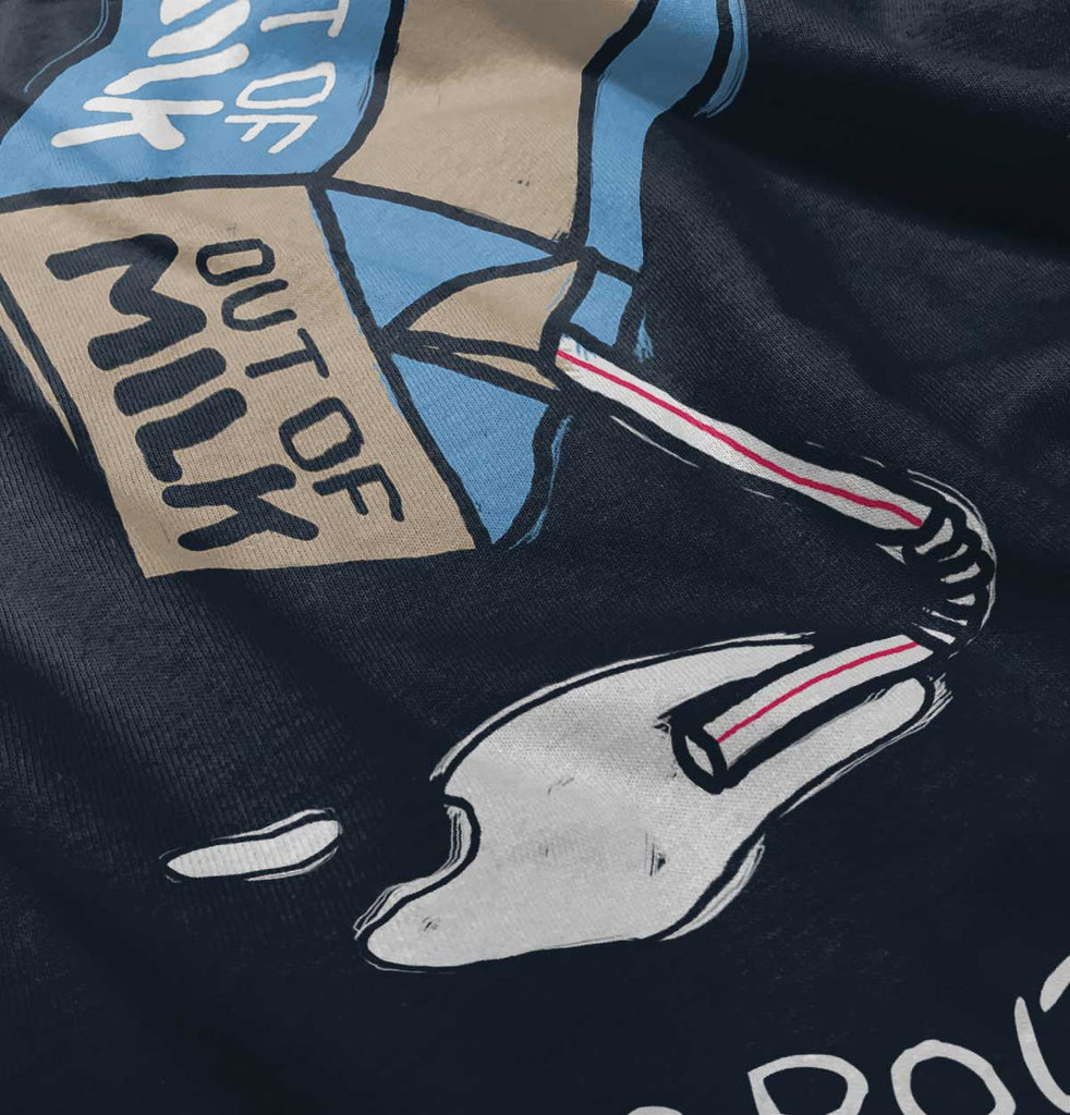 Out of Milk Infant Toddler T Shirt-Direct To Garment Print-Brisco Baby