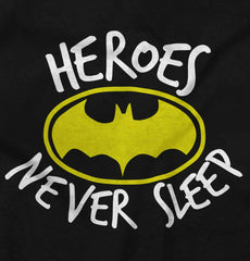 Heroes Never Sleep Infant Toddler T Shirt-Direct To Garment Print-Brisco Baby