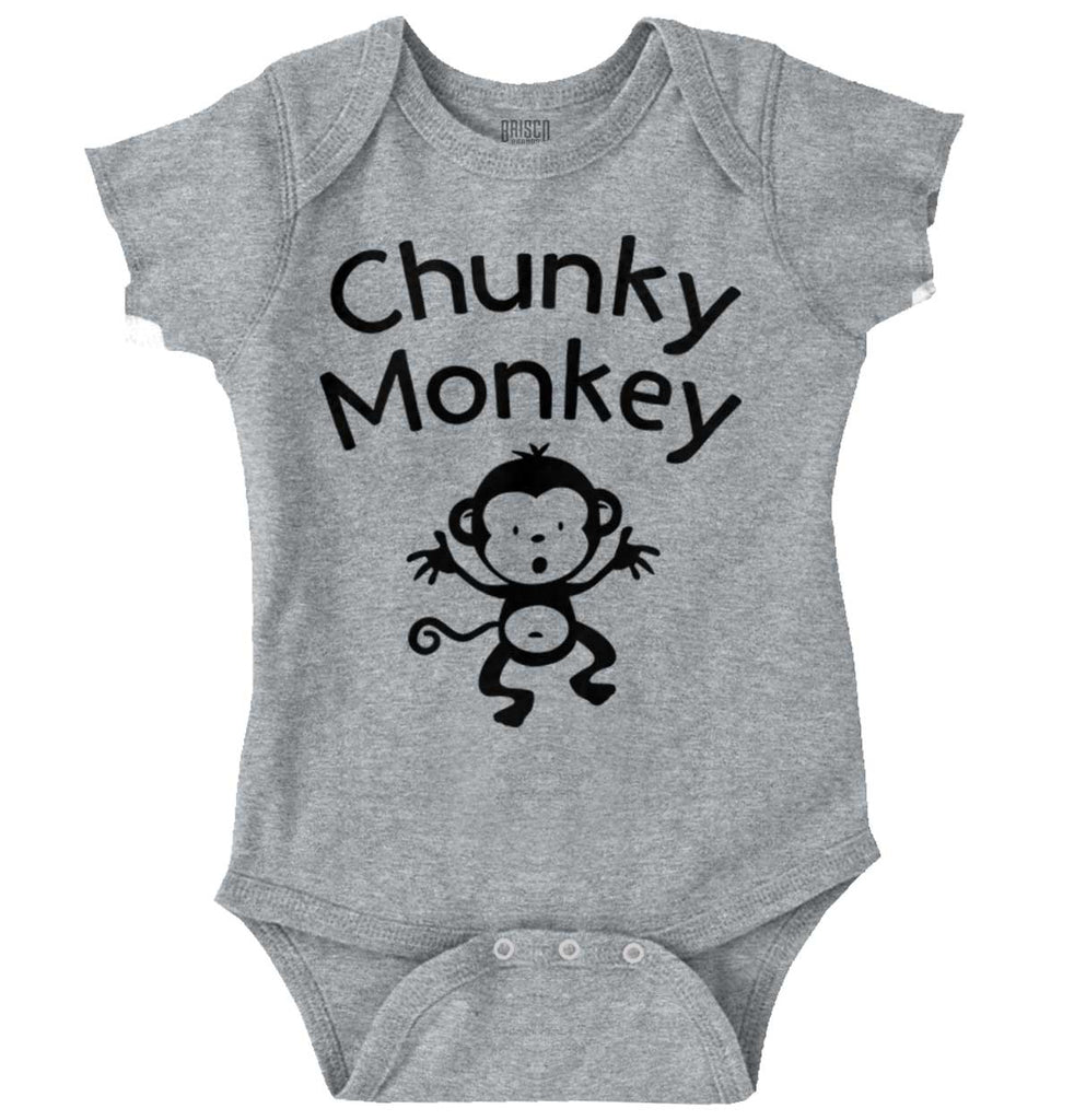 Chunky Monkey Romper Bodysuit-Direct To Garment Print-Brisco Baby