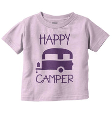 Happy Camper Infant Toddler T Shirt-Direct To Garment Print-Brisco Baby