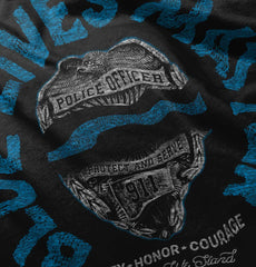 Thin Blue Line Romper Bodysuit-Direct To Garment Print-Brisco Baby