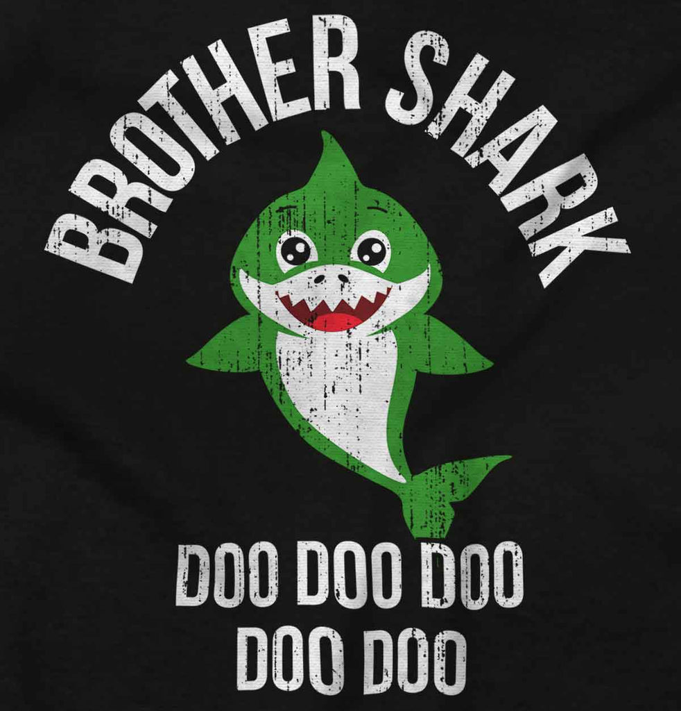 Cartoon Brother Shark Infant Toddler T Shirt-Direct To Garment Print-Brisco Baby