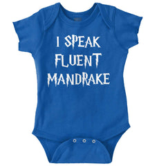 Speak Fluent Mandrake Romper Bodysuit-Direct To Garment Print-Brisco Baby
