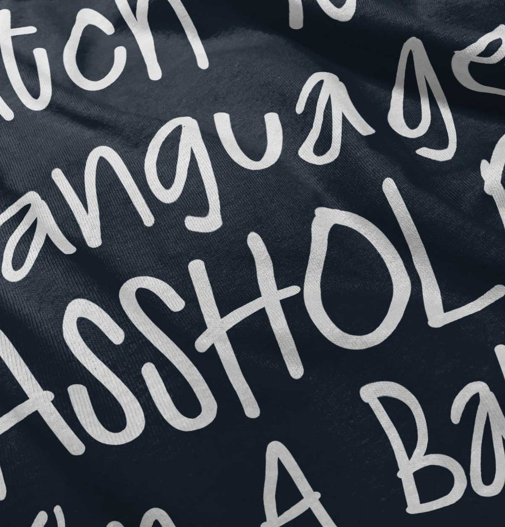 Watch The Language Romper Bodysuit-Direct To Garment Print-Brisco Baby