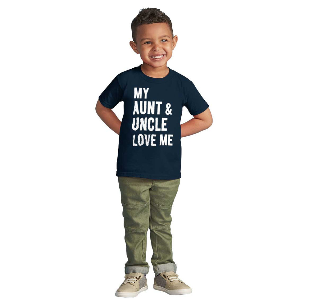Aunt And Uncle Love Me Infant Toddler T Shirt-Direct To Garment Print-Brisco Baby