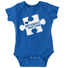 Different Not Less Romper Bodysuit-Direct To Garment Print-Brisco Baby