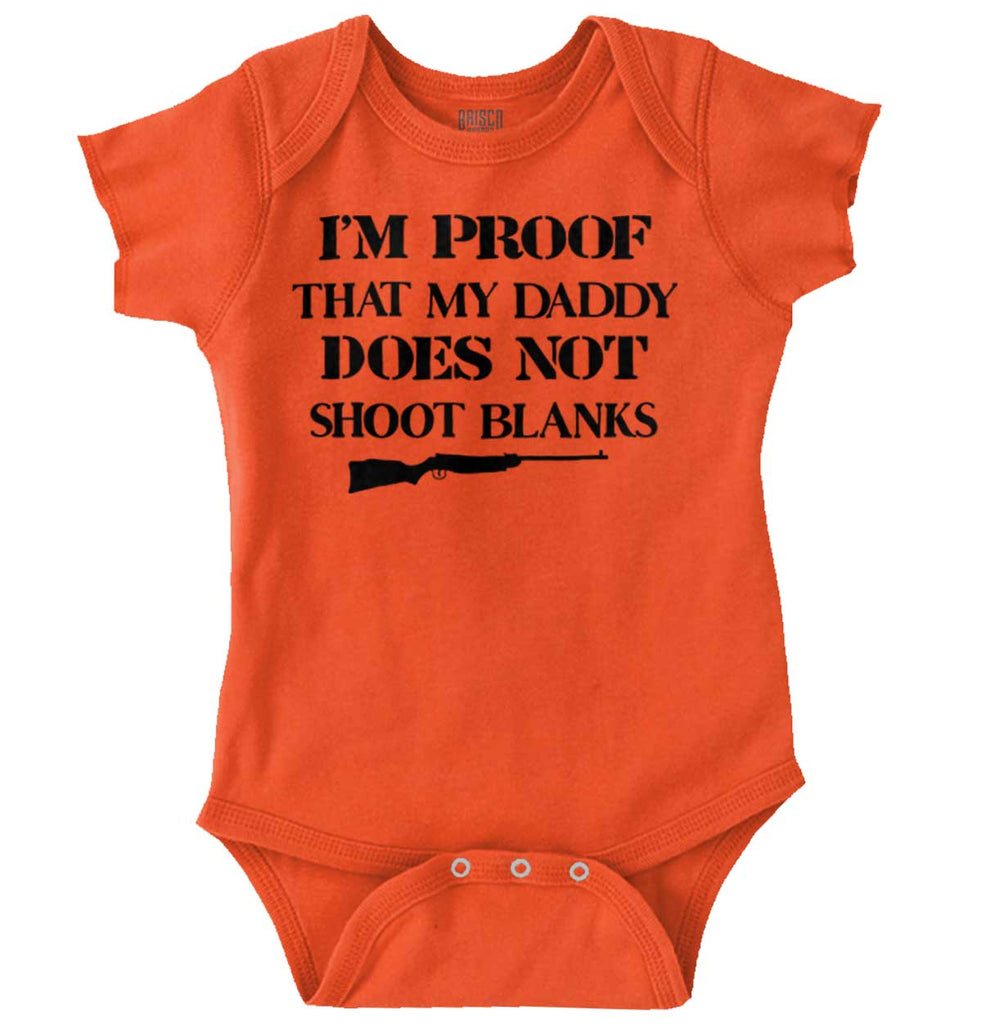 Shoot Blanks Romper Bodysuit-Direct To Garment Print-Brisco Baby