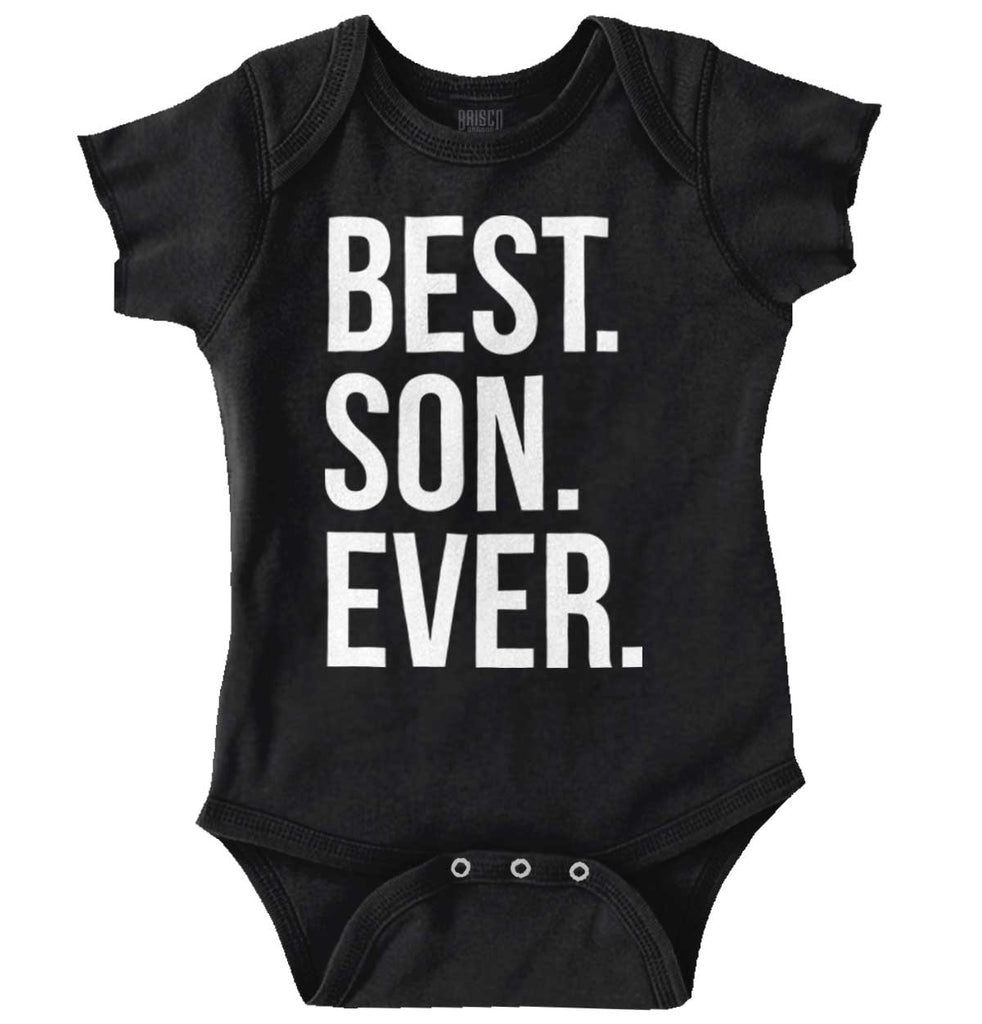Best Son Ever Romper Bodysuit-Direct To Garment Print-Brisco Baby