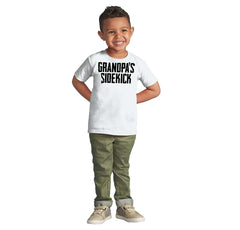 Grandpa's Sidekick Infant Toddler T Shirt-Direct To Garment Print-Brisco Baby