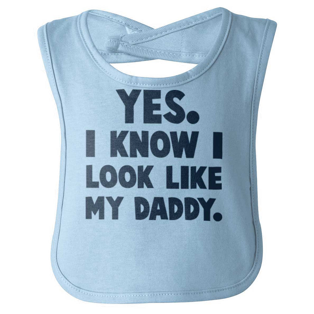 Look Like Daddy Infant Baby Bib-Direct To Garment Print-Brisco Baby