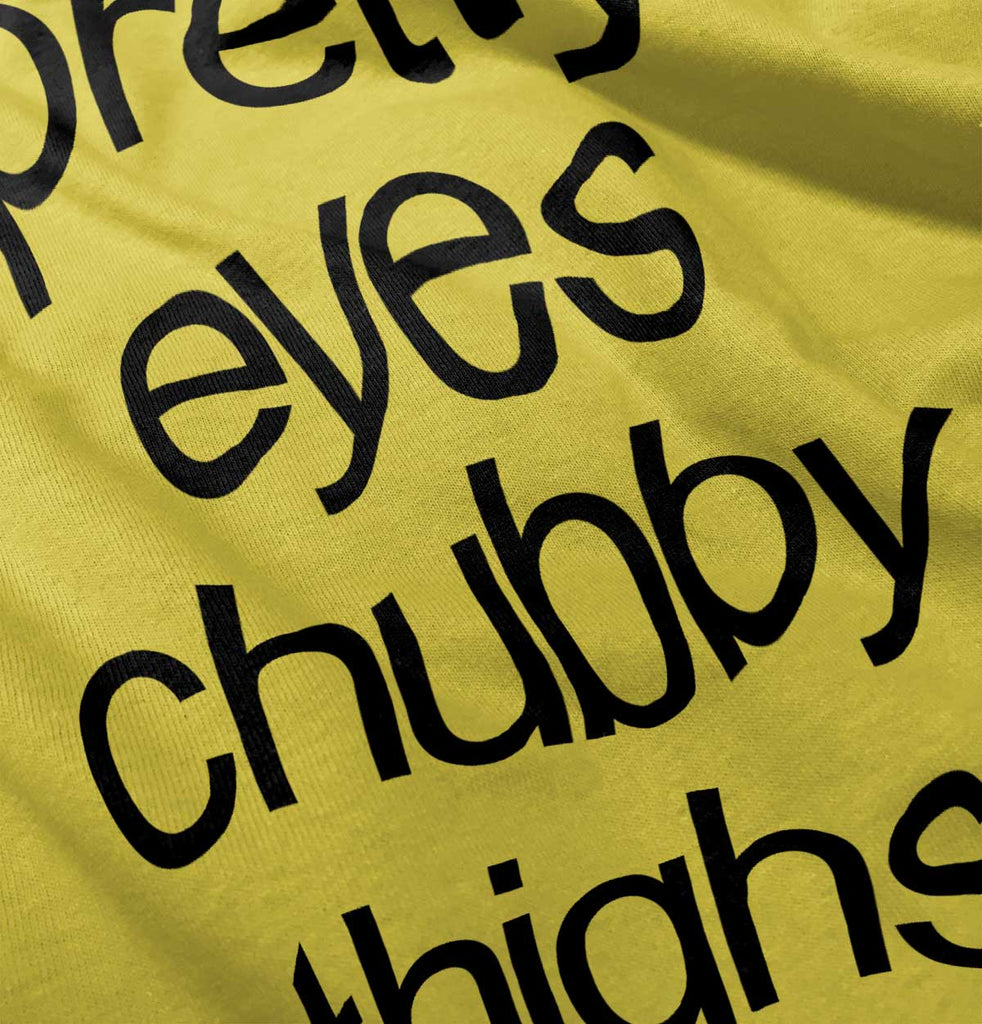 Chubby Thighs Romper Bodysuit-Direct To Garment Print-Brisco Baby