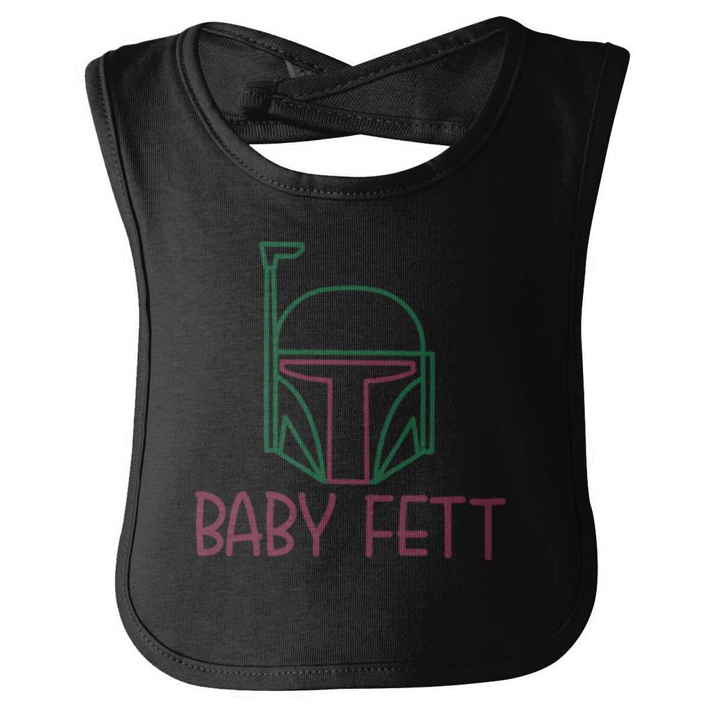 Baby Fett Infant Baby Bib-Direct To Garment Print-Brisco Baby