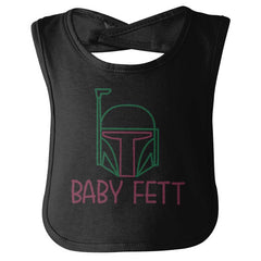 Baby Fett Infant Baby Bib-Direct To Garment Print-Brisco Baby