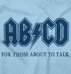 AB CD Infant Toddler T Shirt-Direct To Garment Print-Brisco Baby