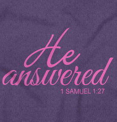 He Answered Football Romper Bodysuit-Direct To Garment Print-Brisco Baby