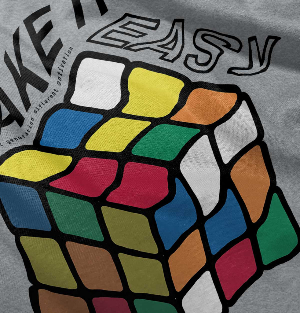 Easy Rubik's Cube Romper Bodysuit-Direct To Garment Print-Brisco Baby