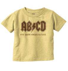 AB CD Infant Toddler T Shirt-Direct To Garment Print-Brisco Baby