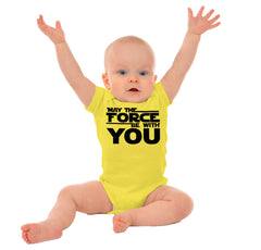 Force Be With You Romper Bodysuit-Direct To Garment Print-Brisco Baby