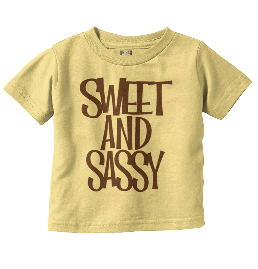 Sweet and Sassy Infant Toddler T Shirt-Direct To Garment Print-Brisco Baby