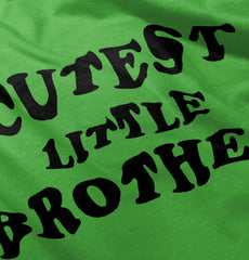 Cutest Little Brother Romper Bodysuit-Direct To Garment Print-Brisco Baby