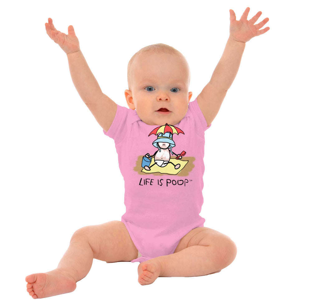 Beach Umbrella Romper-Direct To Garment Print-Brisco Baby