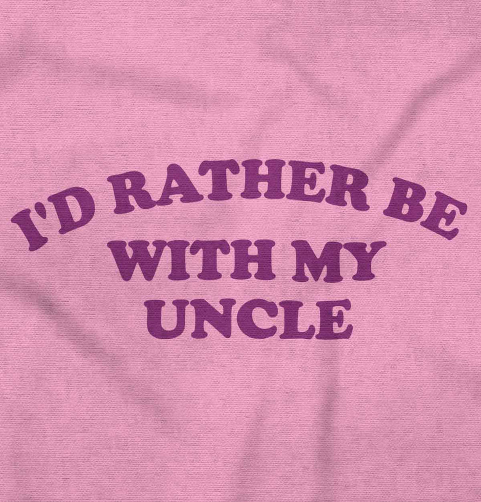 Rather Be With Uncle Romper Bodysuit-Direct To Garment Print-Brisco Baby
