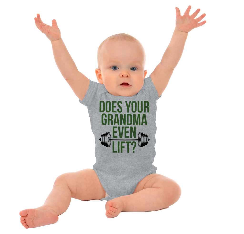 Grandma Lift Romper Bodysuit-Direct To Garment Print-Brisco Baby