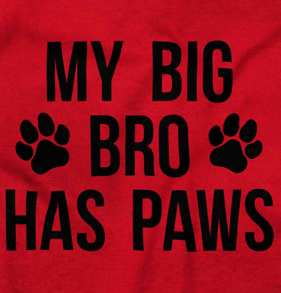 Big Bro Has Paws Toddler Pullover Hoodie-Direct To Garment Print-Brisco Baby