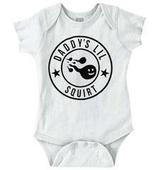 Daddy's Lil Squirt Romper Bodysuit-Direct To Garment Print-Brisco Baby